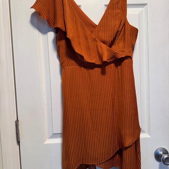 Revolve Rusty Orange Asymmetrical Dress - Picture 6 of 6